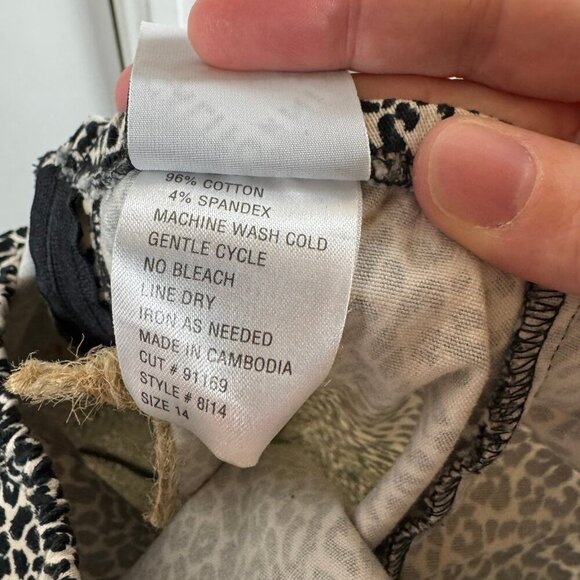 California Concepts leopard print cap sleeve mini dress.  Y2K retro. Size 14 - Picture 8 of 8